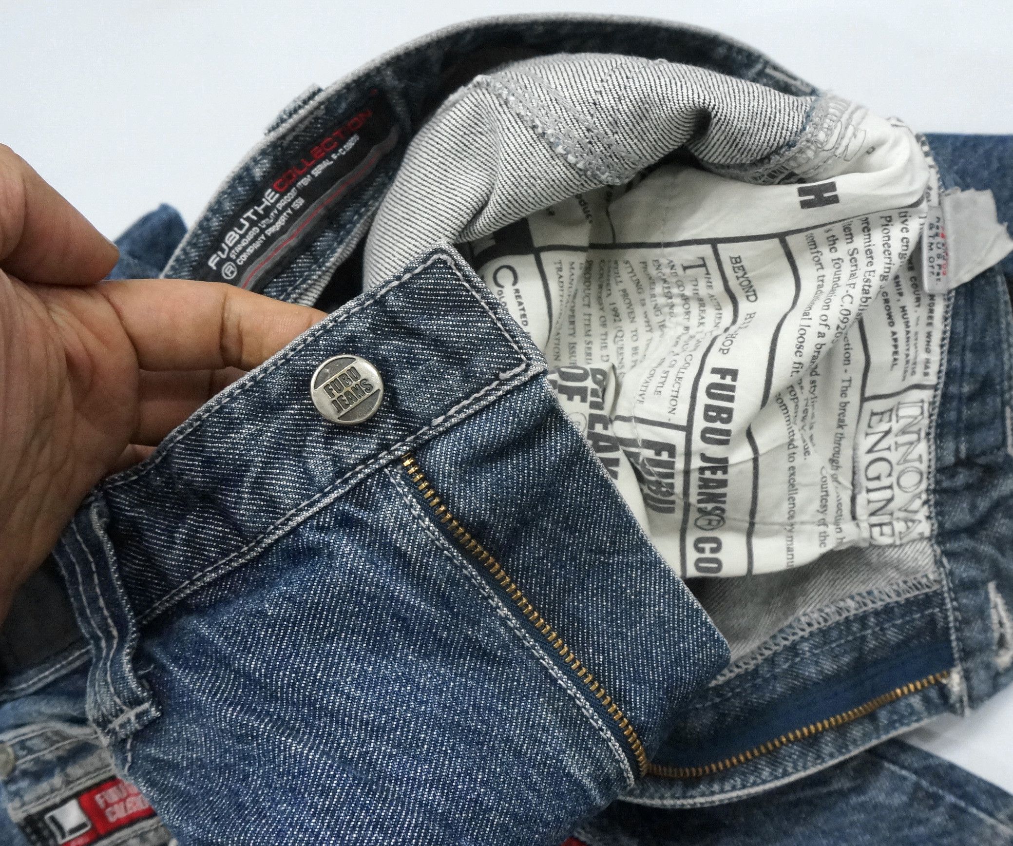 Rare 🔥 FUBU 90s Vintage Denim Pants - 22