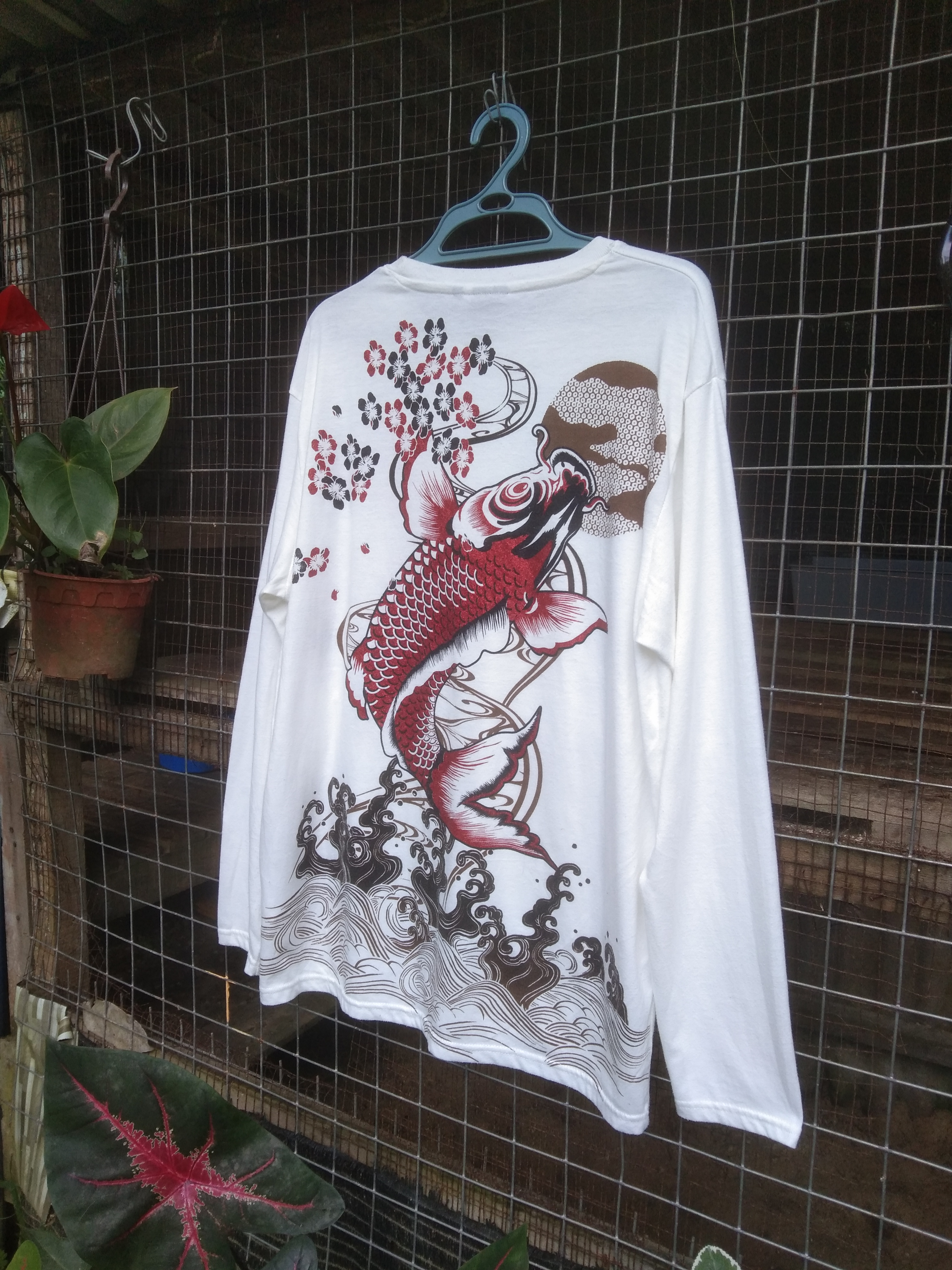 Japanese Brand - VINTAGE KOI FISH SUKAJAN SHIRT - 2