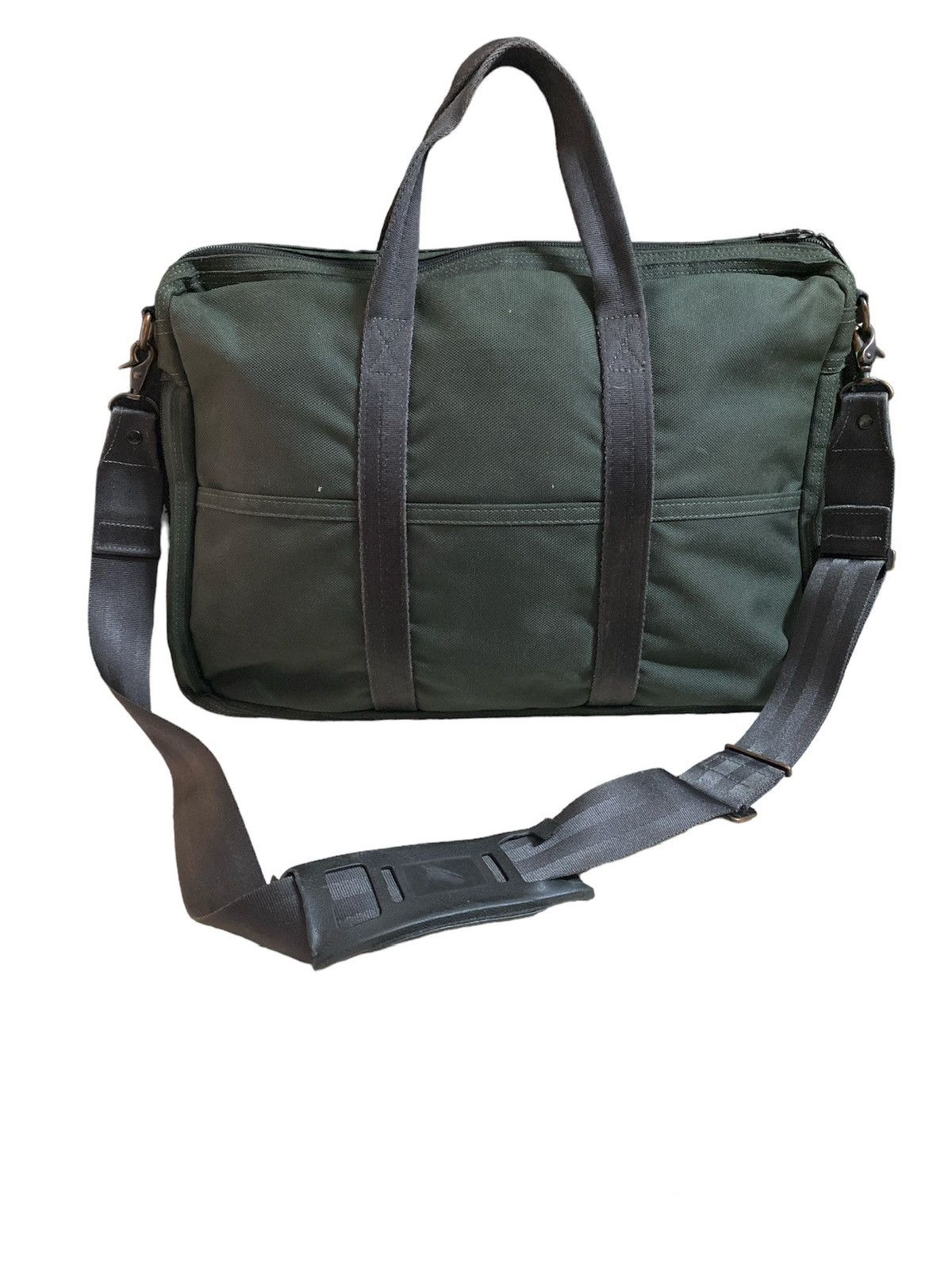 Porter Cordura Messenger Bag Green Army Made in Japan - 2