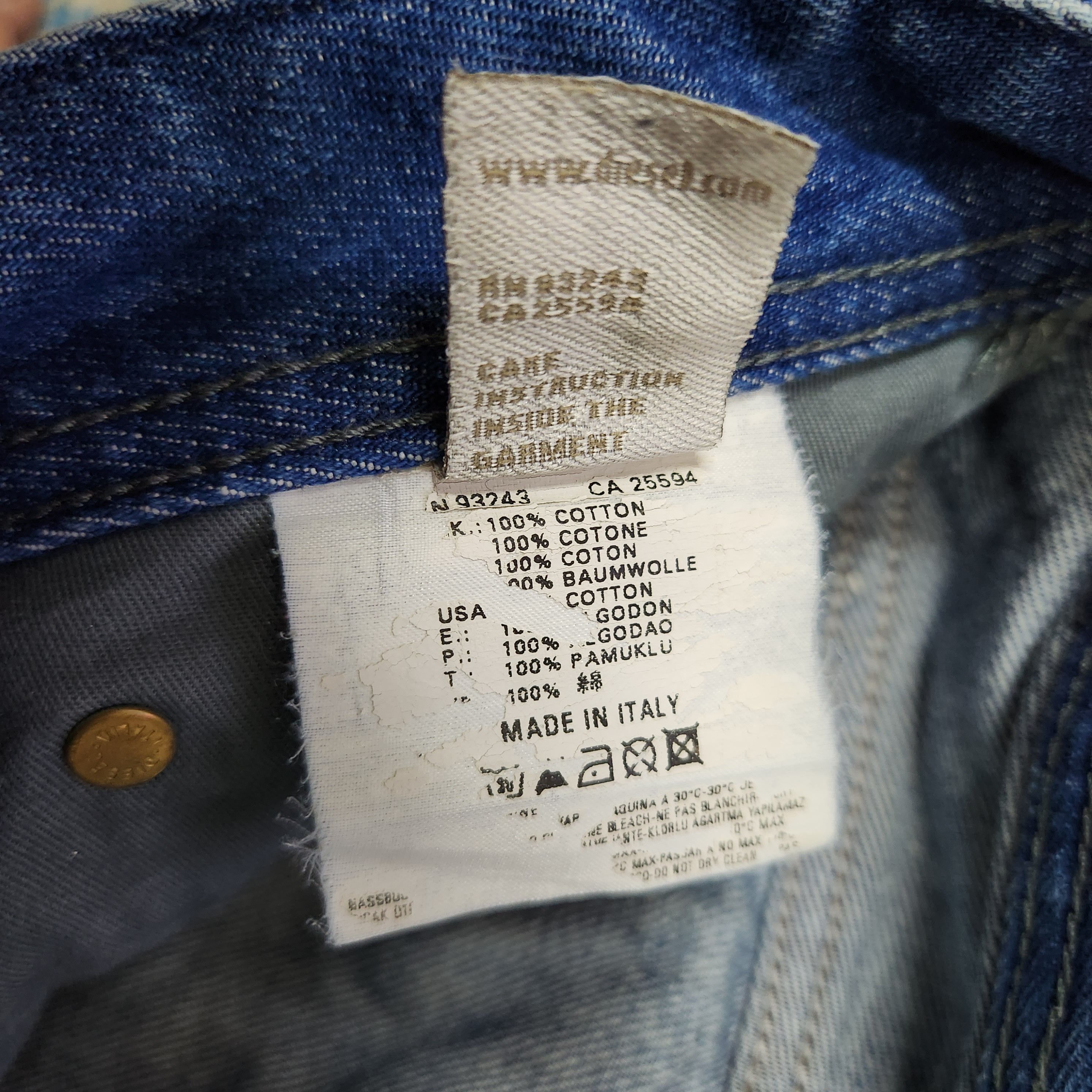 Distressed Denim Diesel Viker Jeans Made In Italy - 3