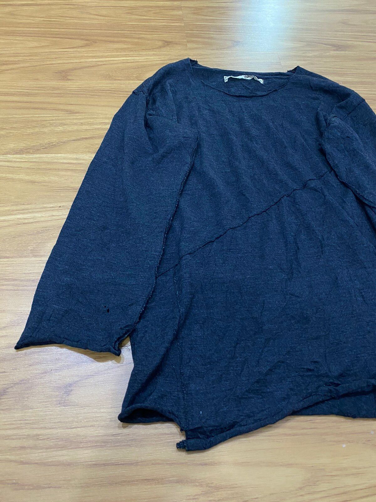 AW91 Rei Kawakubo Cut And Sew Wool Sample L/S Shirt - 2