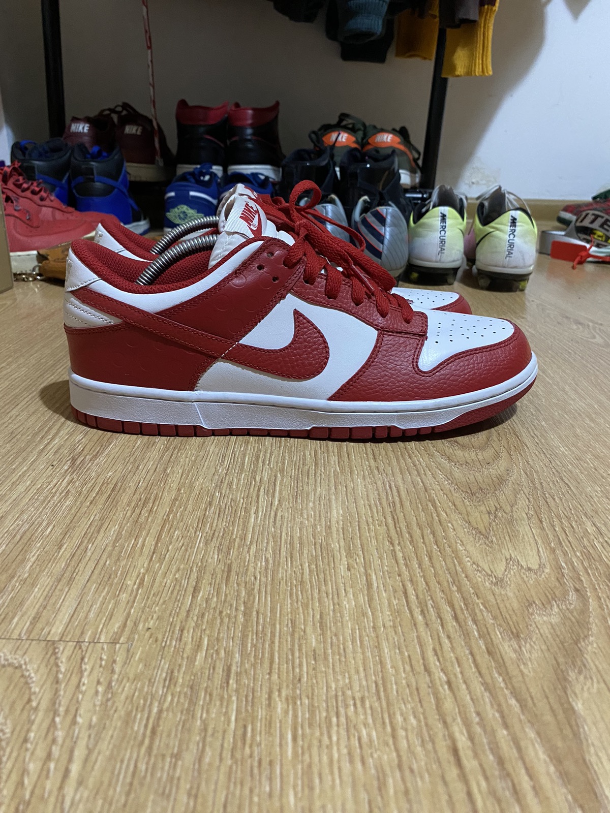 Nike Dunk Low White Varsity Red 2010 St Johns - 1