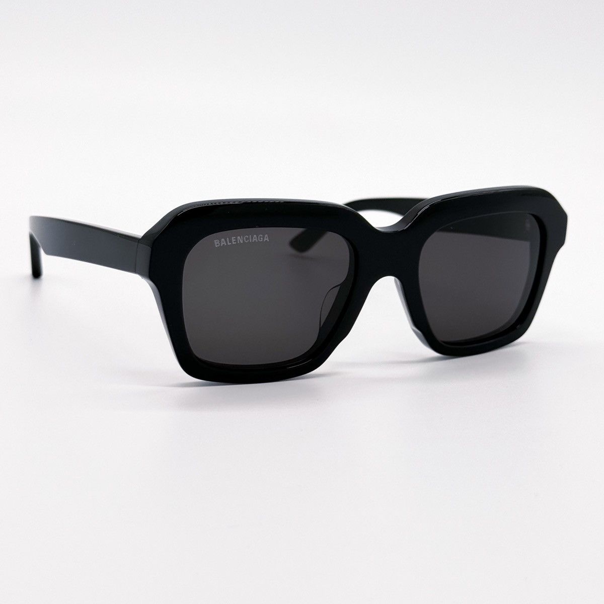 NEW BALENCIAGA BB0127S 001 BLACK SQUARE WOMEN SUNGLASSES - 5