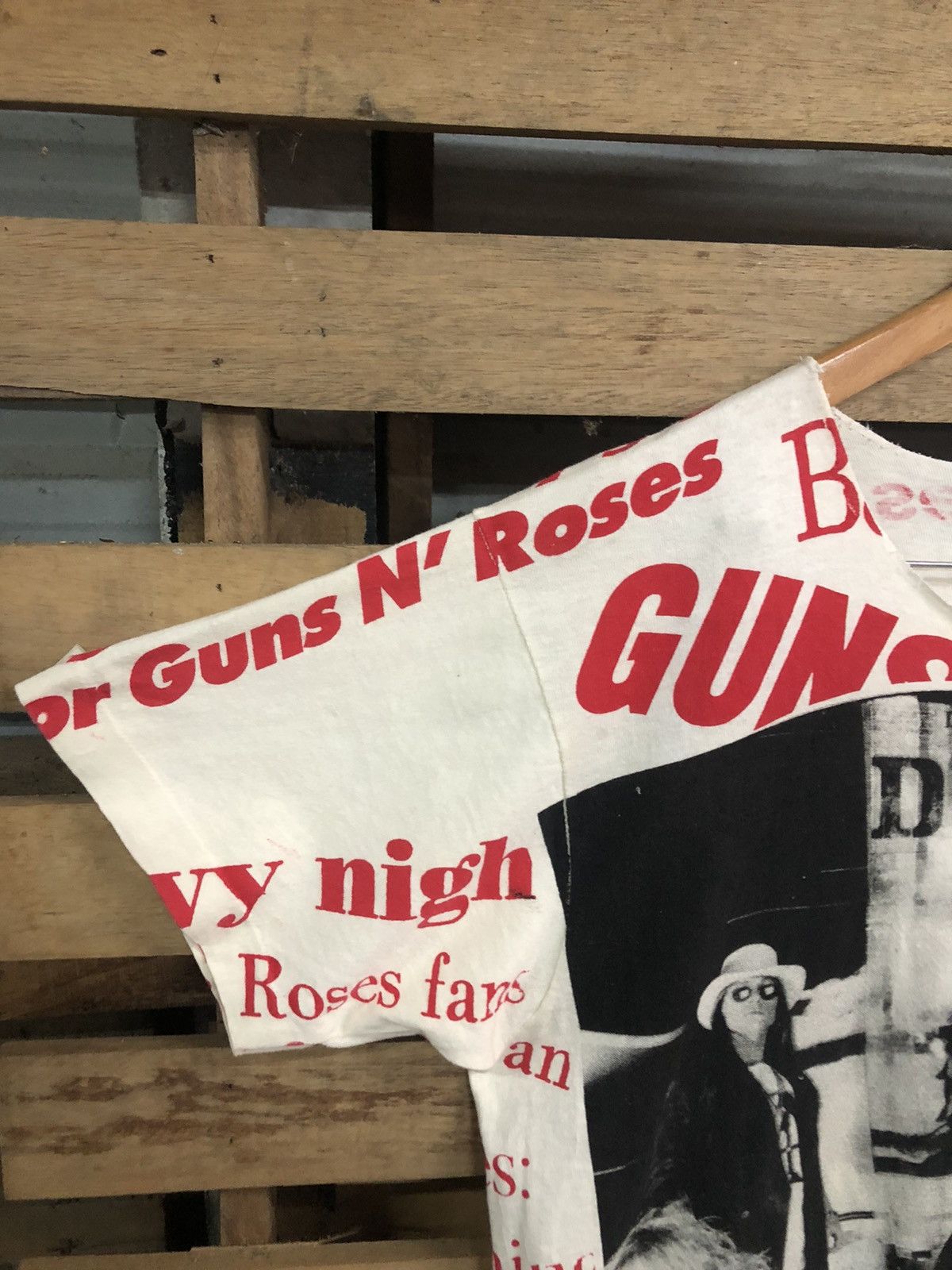 Guns N Roses - Super Rare Vintage 1991 Guns & Roses All Overprint - 6