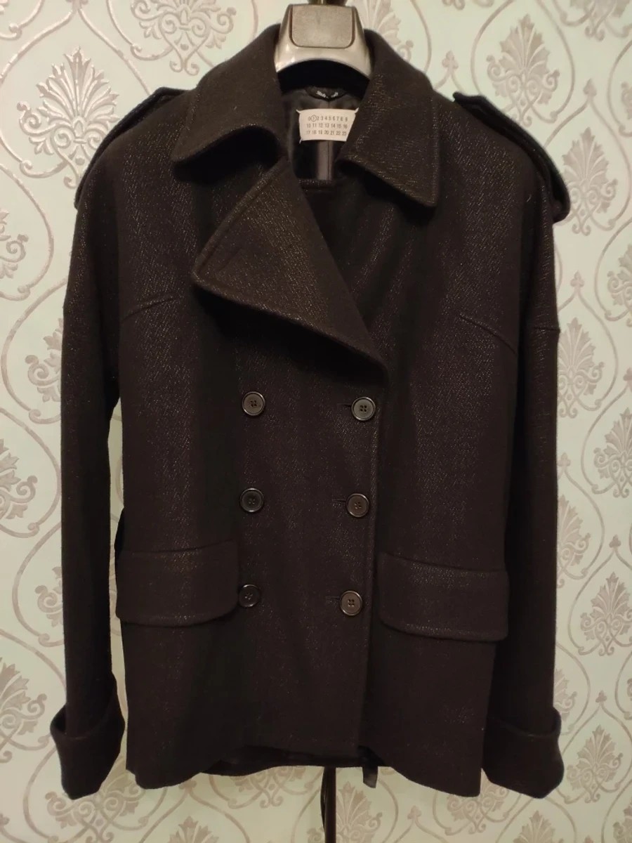 UNIQUE ! 1 Double breasted oversized black coat - 1