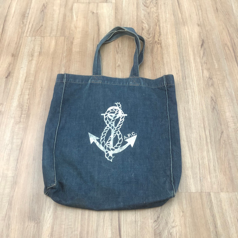 APC Anchor Denim Tote Bag Jeans - 1