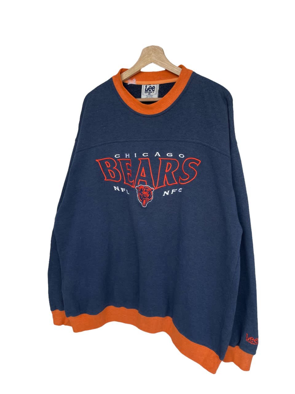 Vintage Chicago Bear Spell Out Logo Baggy Sweatshirt - 2