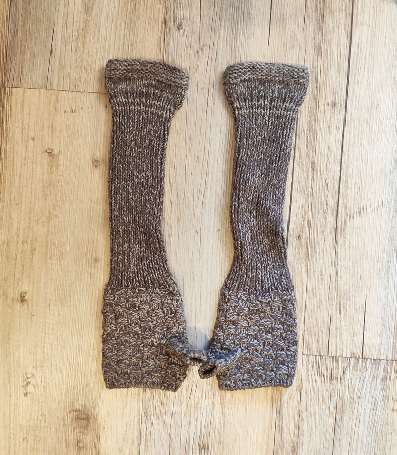 Knit fingerless gloves.Like Martin Margiela or Gaultier - 1