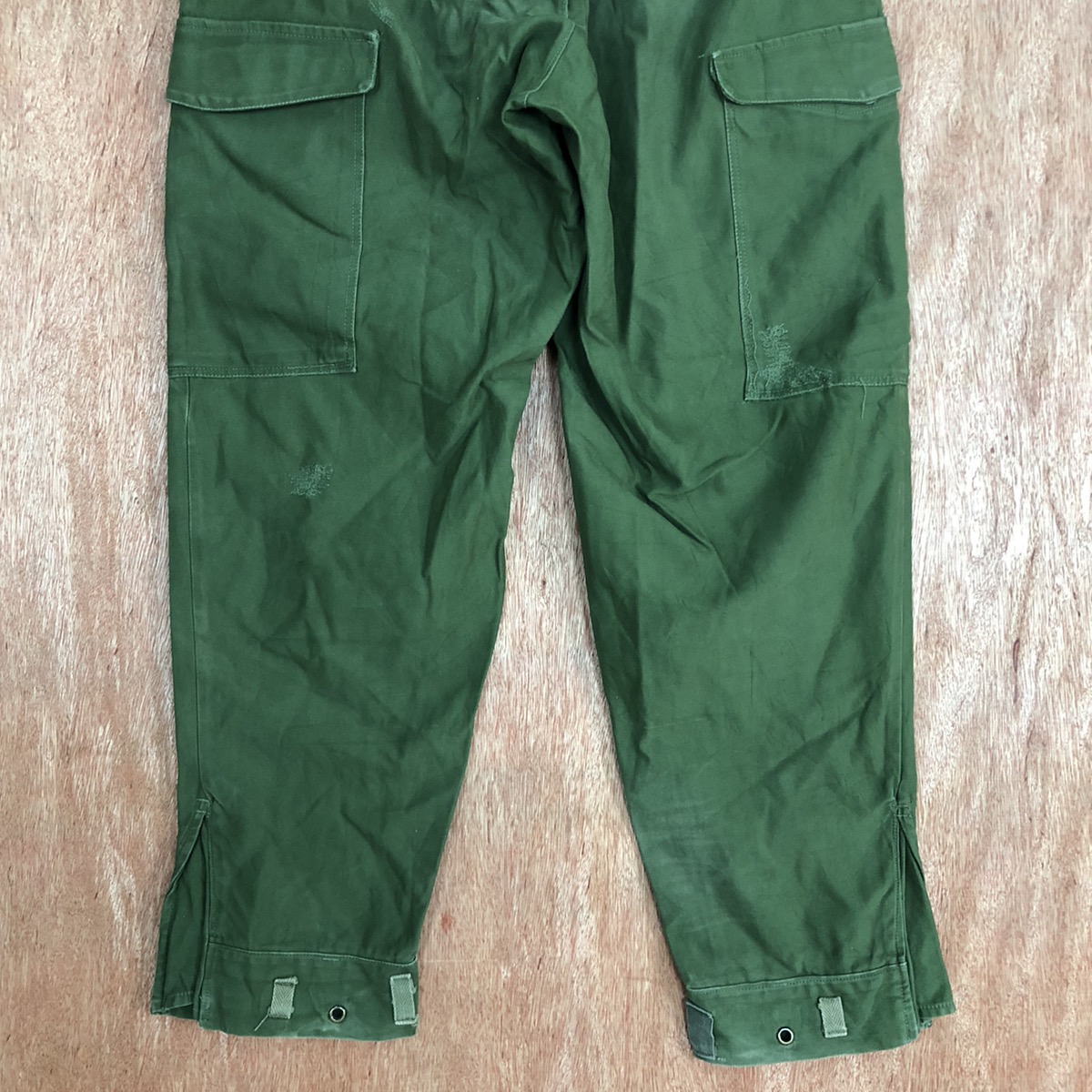 Vintage - Cargo Pants D96 Green Double knee multipocket pants #1474 - 10