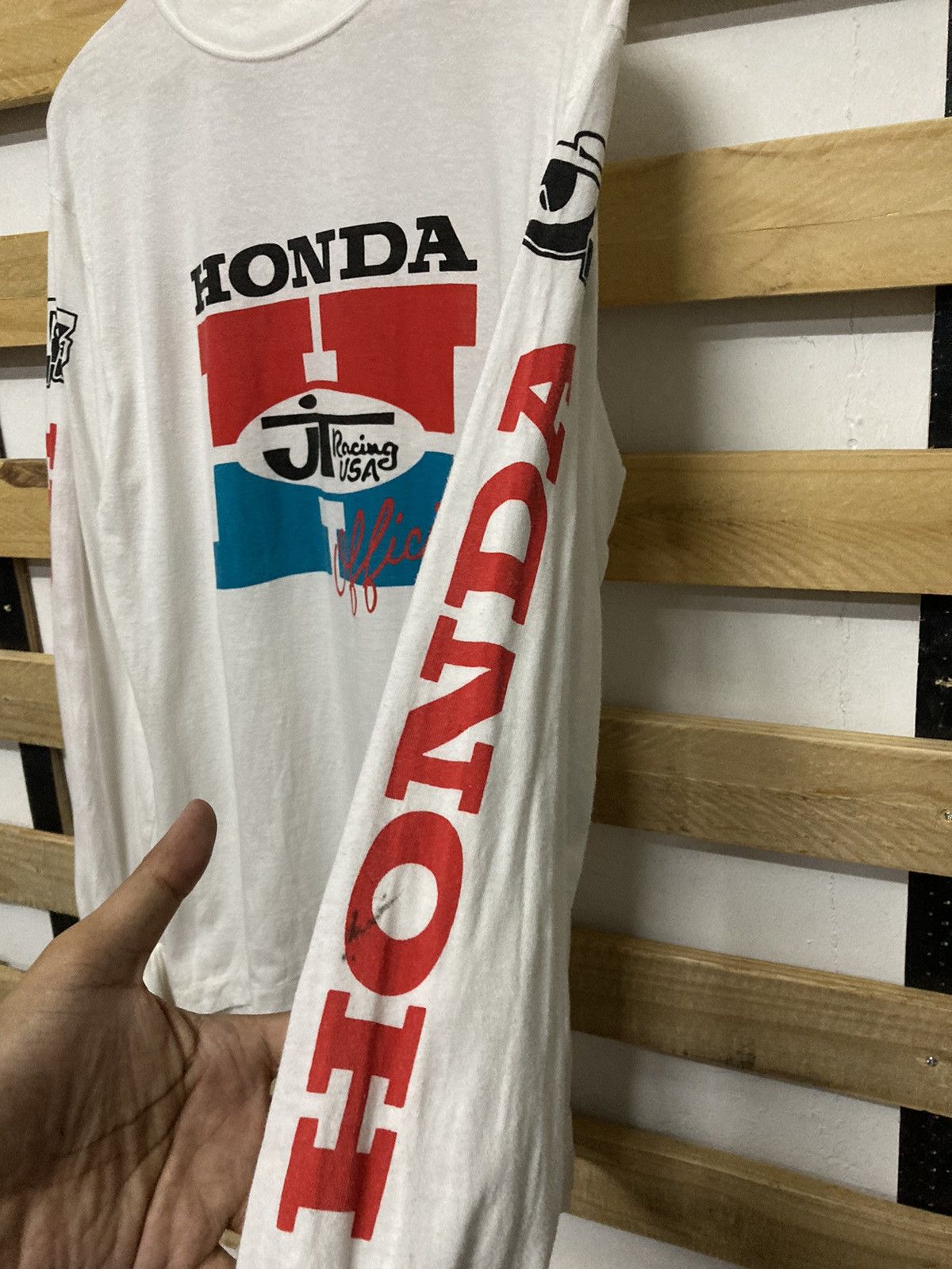 Vintage Honda JT Racing USA Taichi Inc Long Sleeve Tshirt - 3