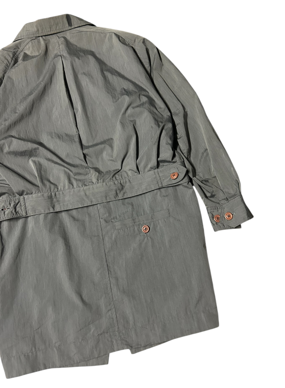 80s Issey Miyake long jacket detachable to bomber jacket - 6