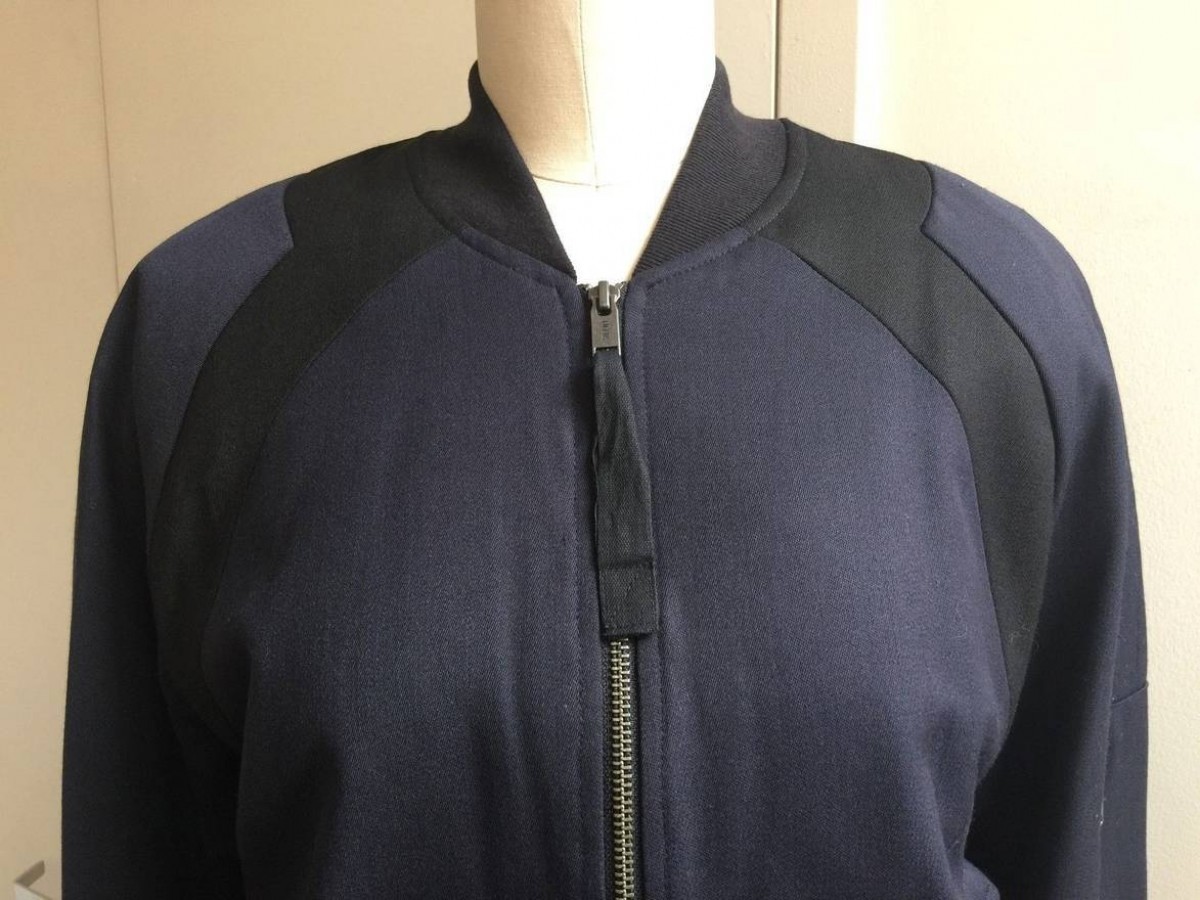 New Bomber Slim fit Jacket dark Blue / Black - 2
