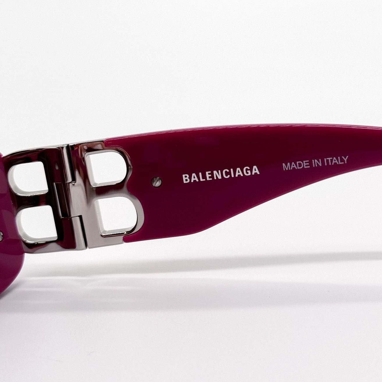 NEW BALENCIAGA BB0096S 016 SQUARE FUCHSIA WOMEN SUNGLASSES - 9