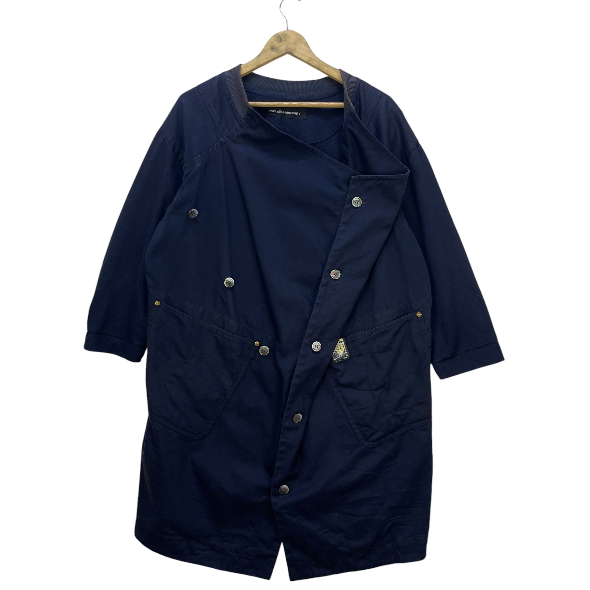 Issey Miyake Mercibeacoup Two Way Button Asymmetrical Drape Jacket - 5