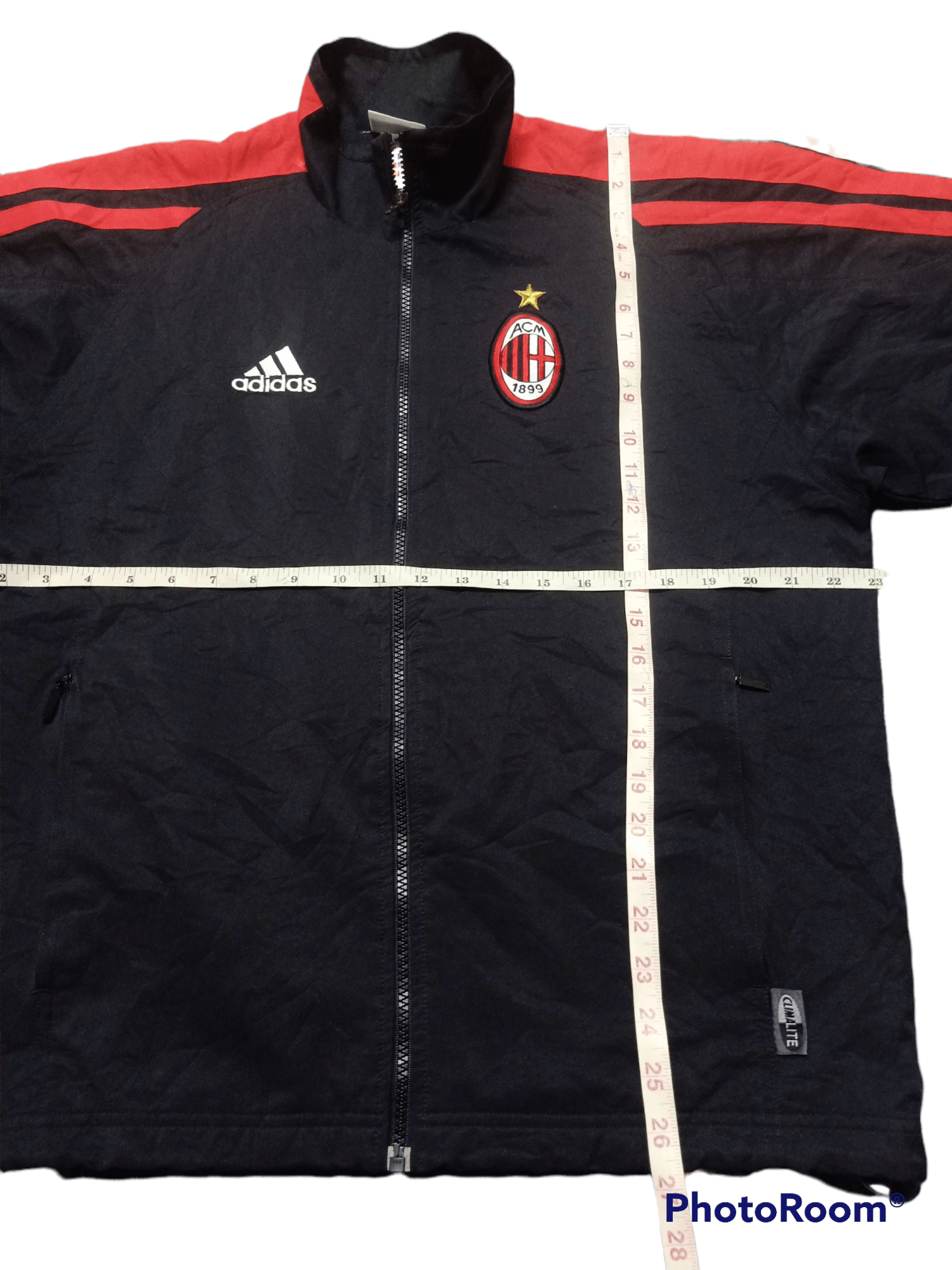 Soccer Jersey - Vtg Y2K AC Milan 01 Team Jacket - 2