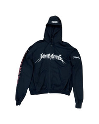 vetements×  VETEMENTS Total fucking darkness tfd zip up hoodie | c99 | REVERSIBLE