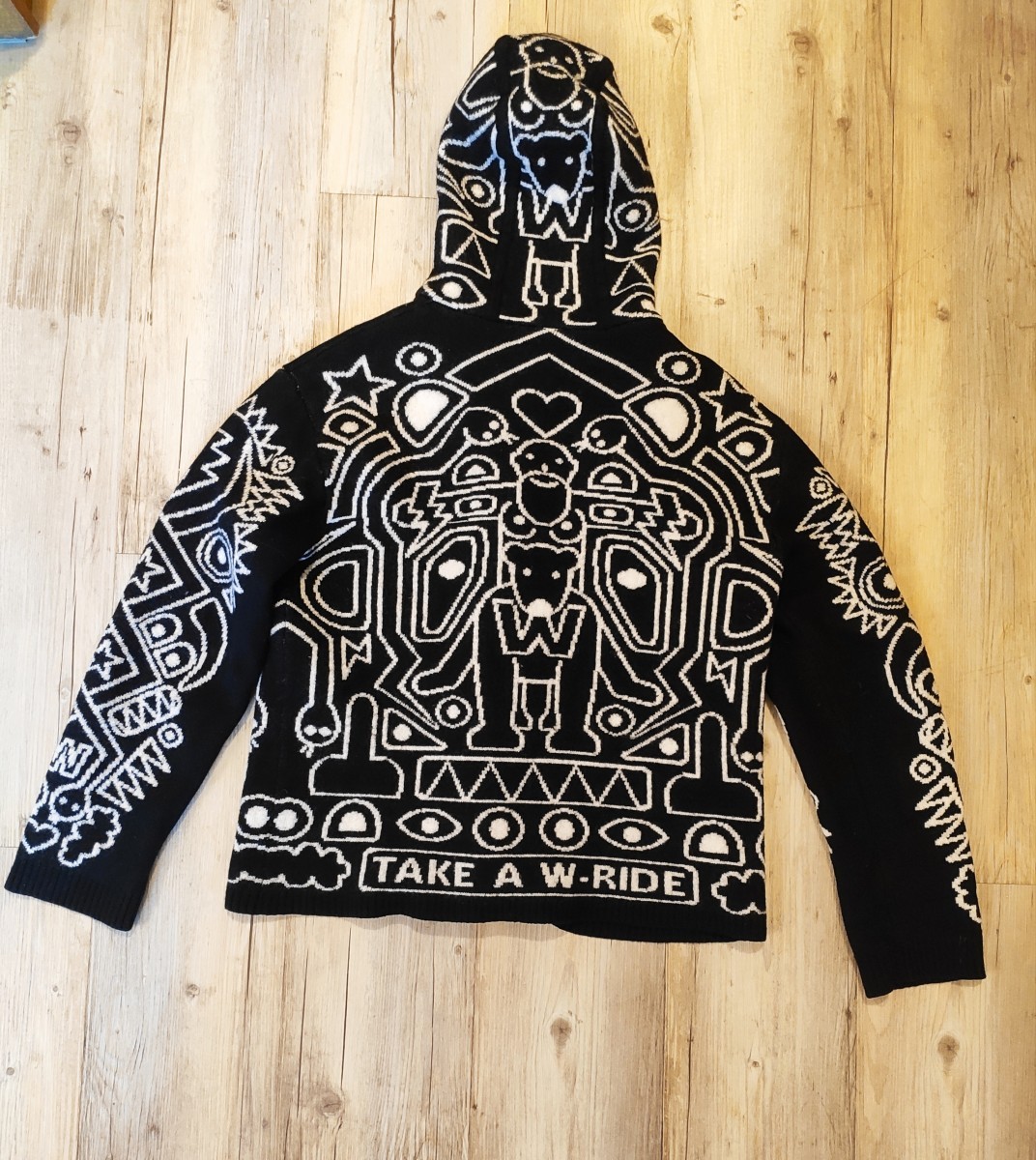 Walter Van Beirendonck - GRAIL! FW11 Zip wool hoodie - 4