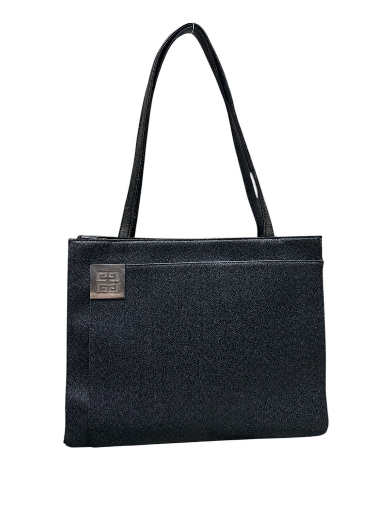 VINTAGE GIVENCHY METAL EMBLEM TOTE BAG - 1