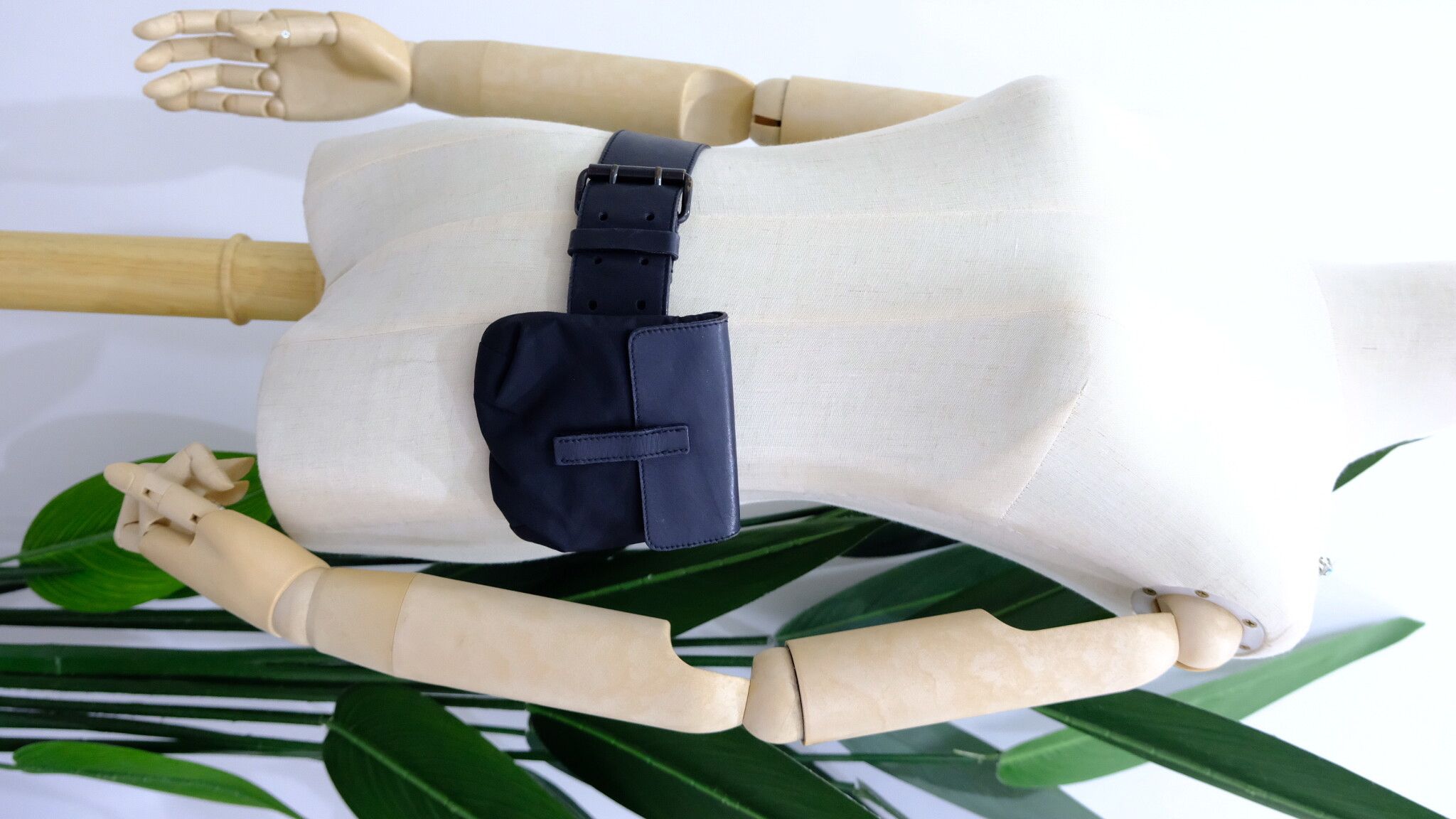 Black Prada belt waist bag pouch - 1