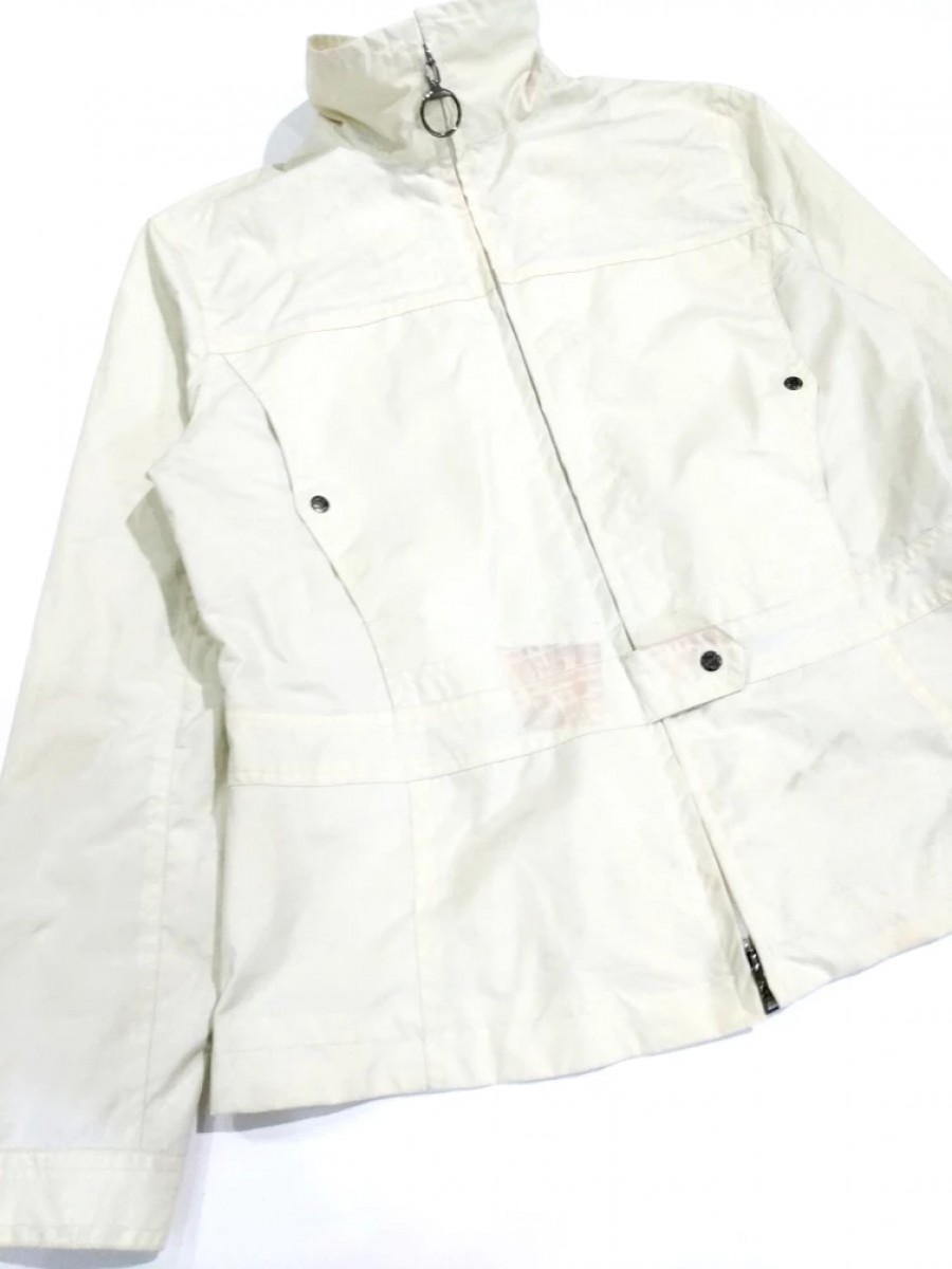 RARE! PRADA MONOGRAM LINING CREAM HYPE LIGHT JACKET - 12