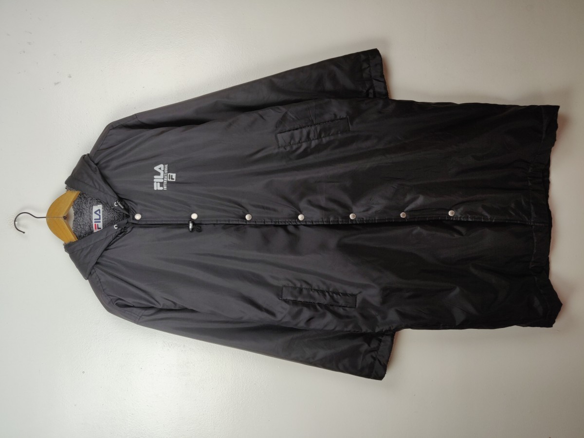 Fila - Raincoat Snap Button Long Jacket - 2