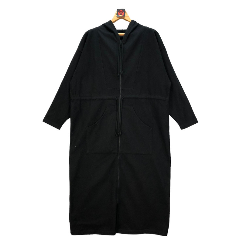 NORMA KAMALI WOOL HOODIE JACKET / LONG COAT #6841-94 - 1