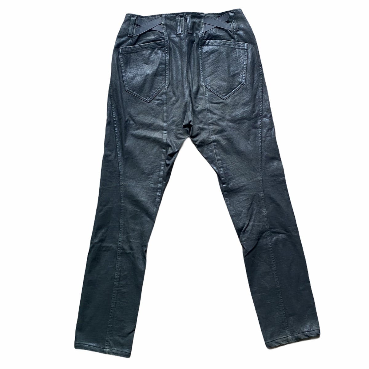 The Viridi-Ann Black Wax Jogg Jeans - 2