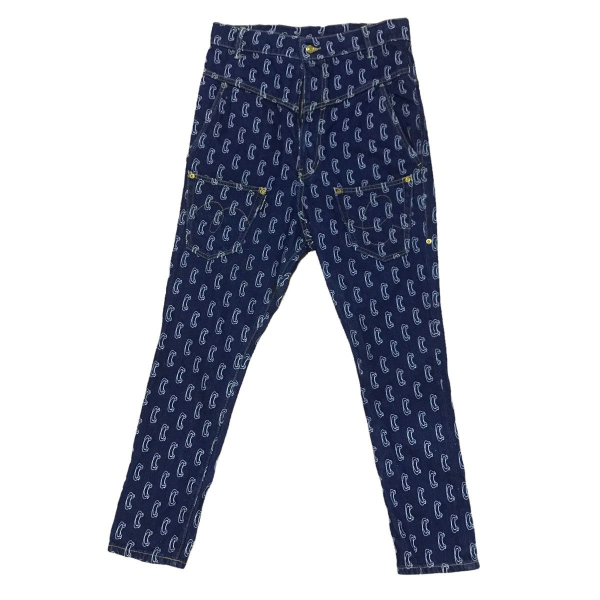 Issey Miyake - Mercibeaucoup fullprinted denim pants - 1