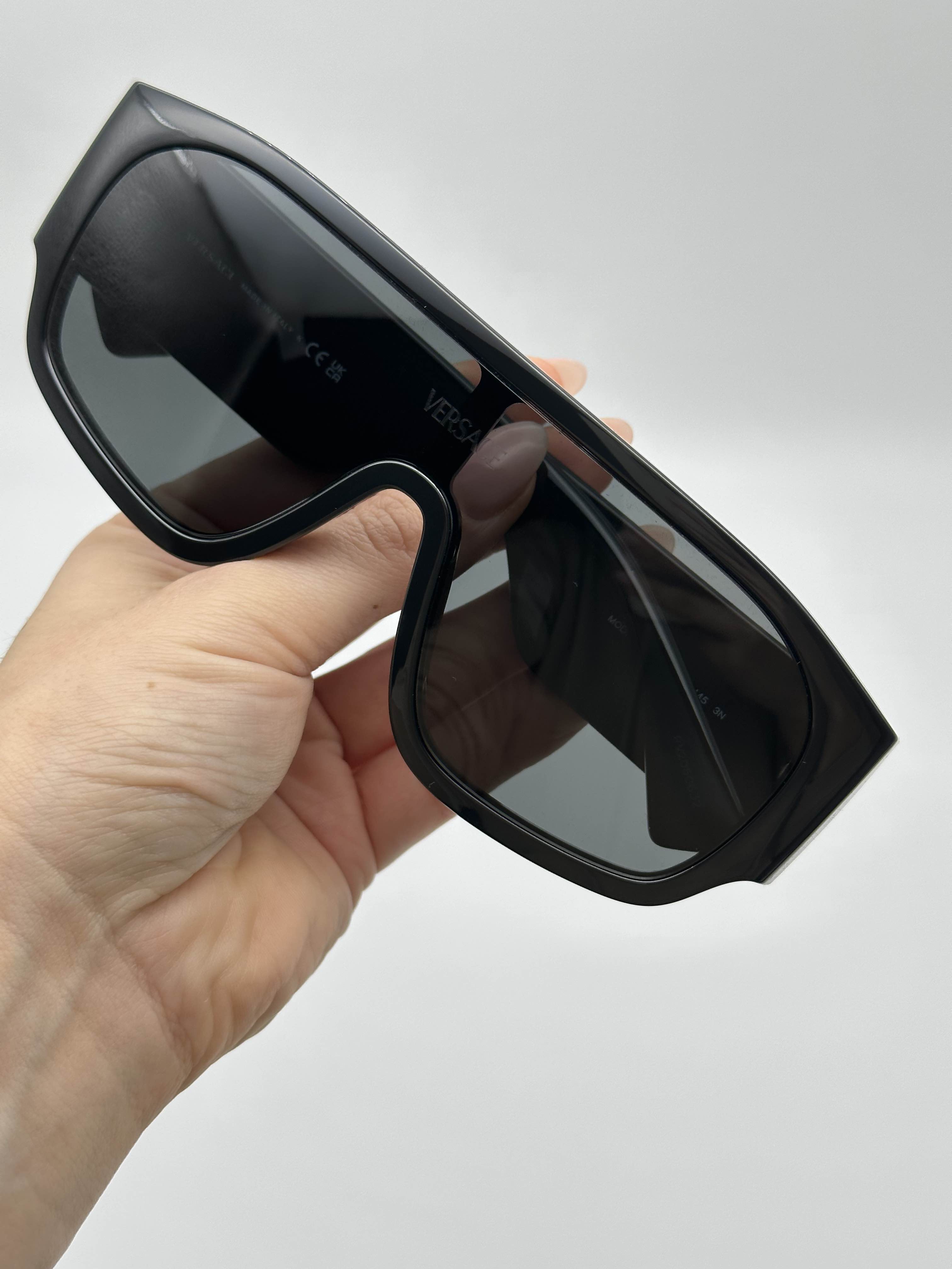 BRAND NEW VERSACE VE4439 GB1/87 Black/Dark Grey Unisex Sunglasses - 6