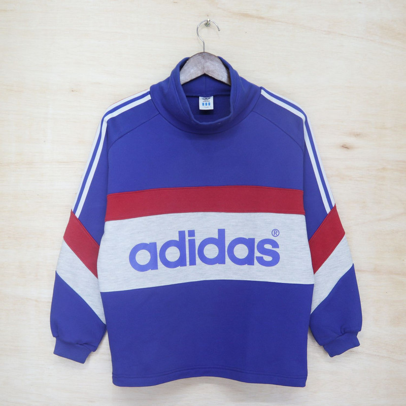 ADIDAS Big Logo Sweater Sweatshirt Pullover Jumper - 1