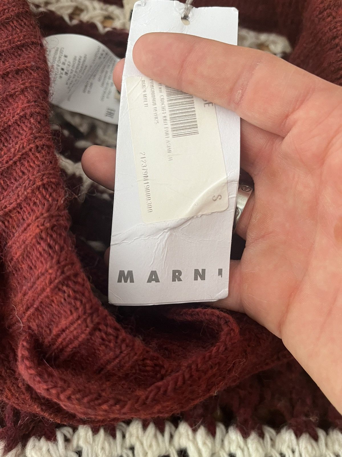 NWT - Marni Wool & Alpaca Crochet Sweatpants - 7