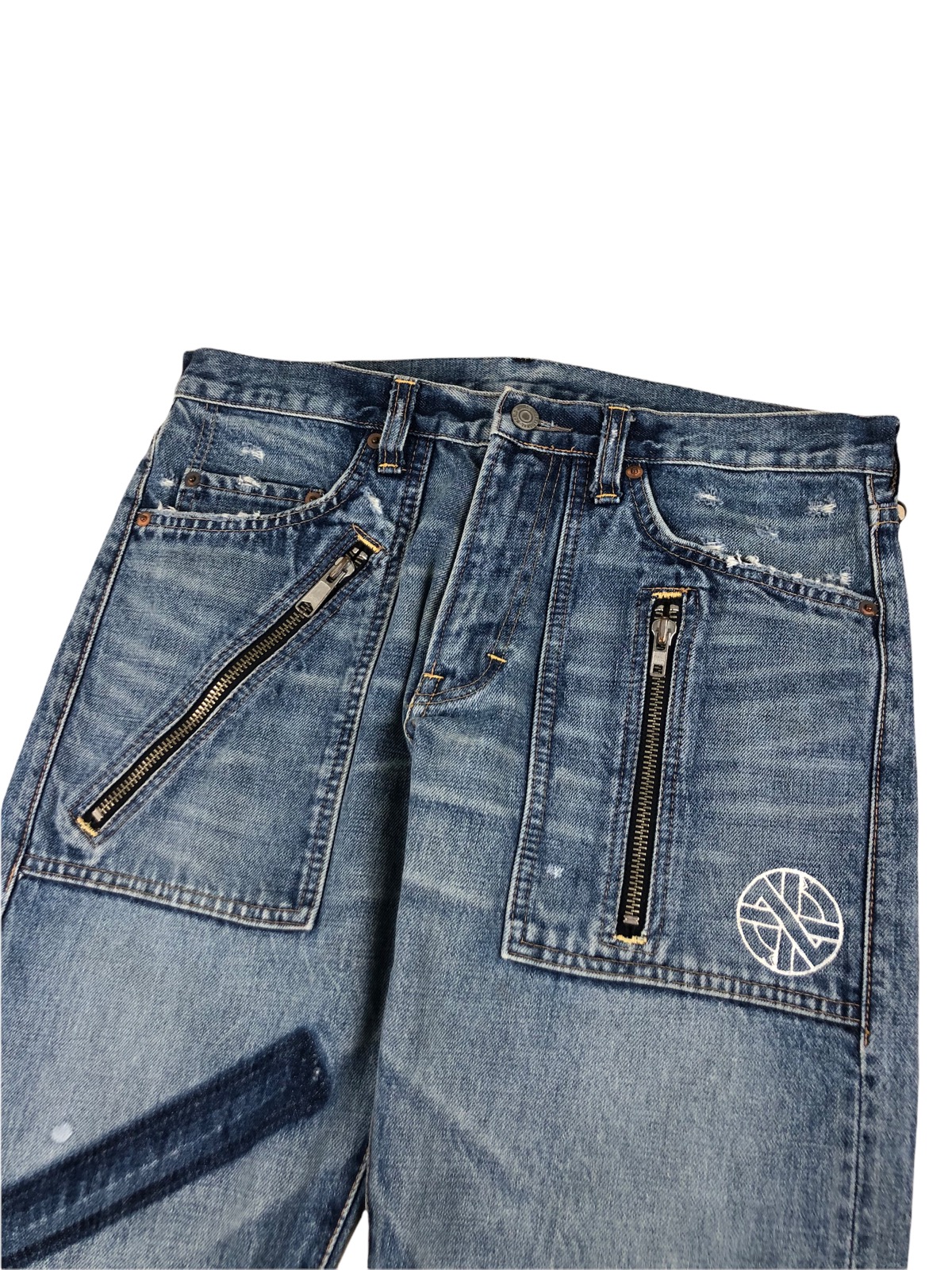 1990s RNA Multi zipper Seditionaries Punk Style Jeans - 5