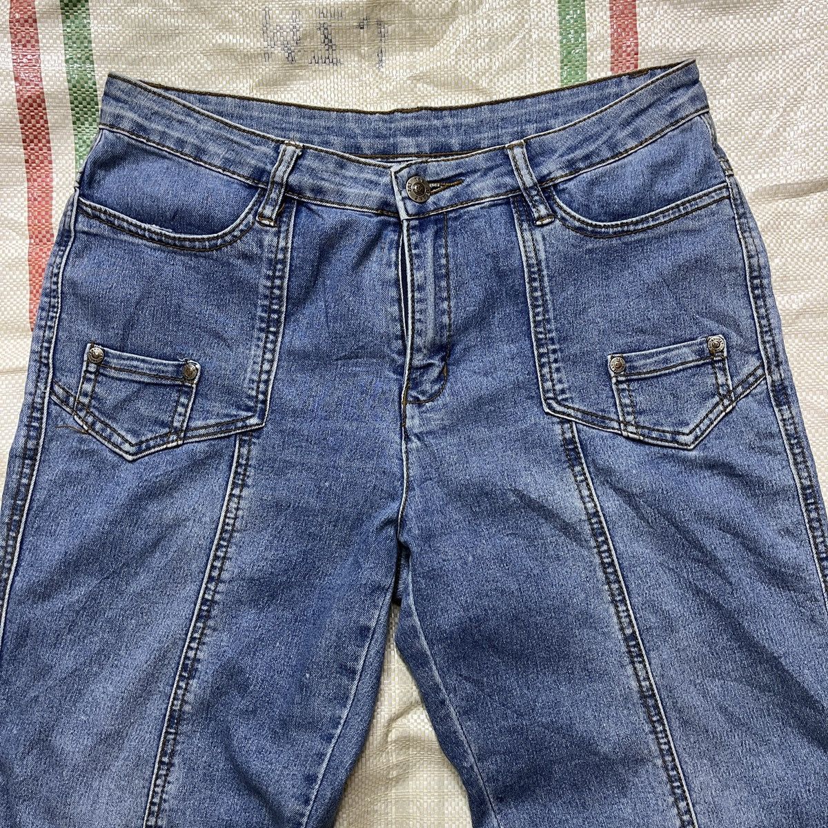 Flared Boot Cut Denim Jeans Japanese Brand - 5