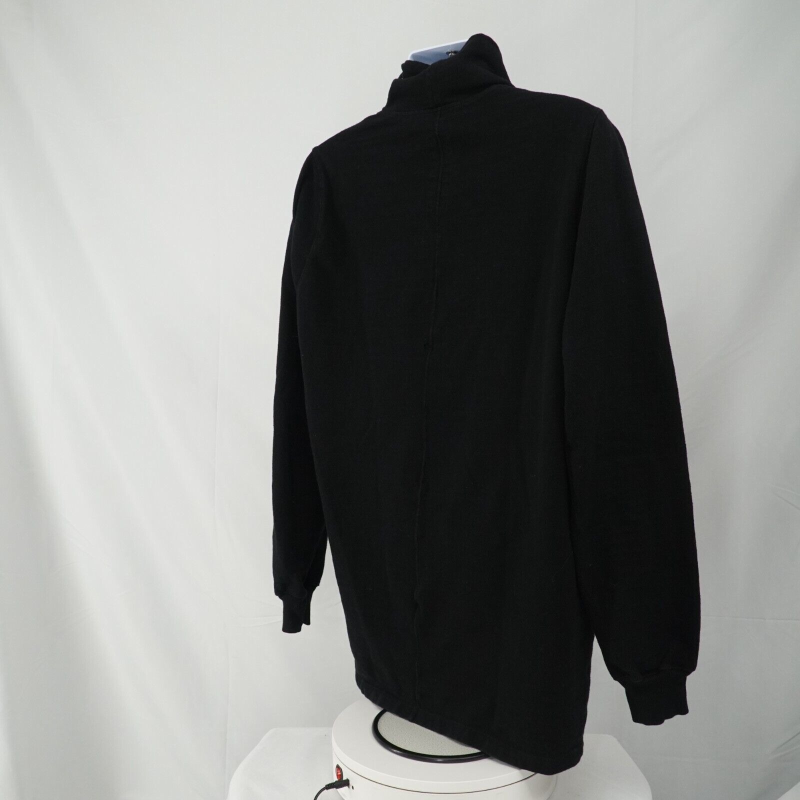 Rick Black Turtleneck Sweater Size Medium FW17 Glitter - 15