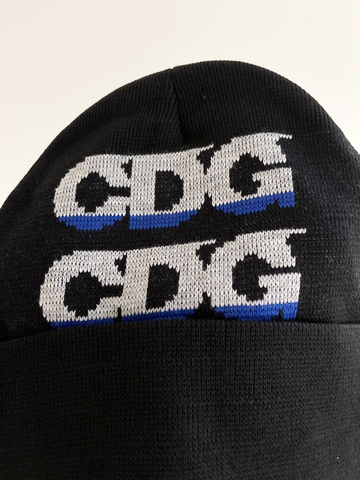 RARE! 2010s Comme Des Garcons CDG Water Level Beanie - 3