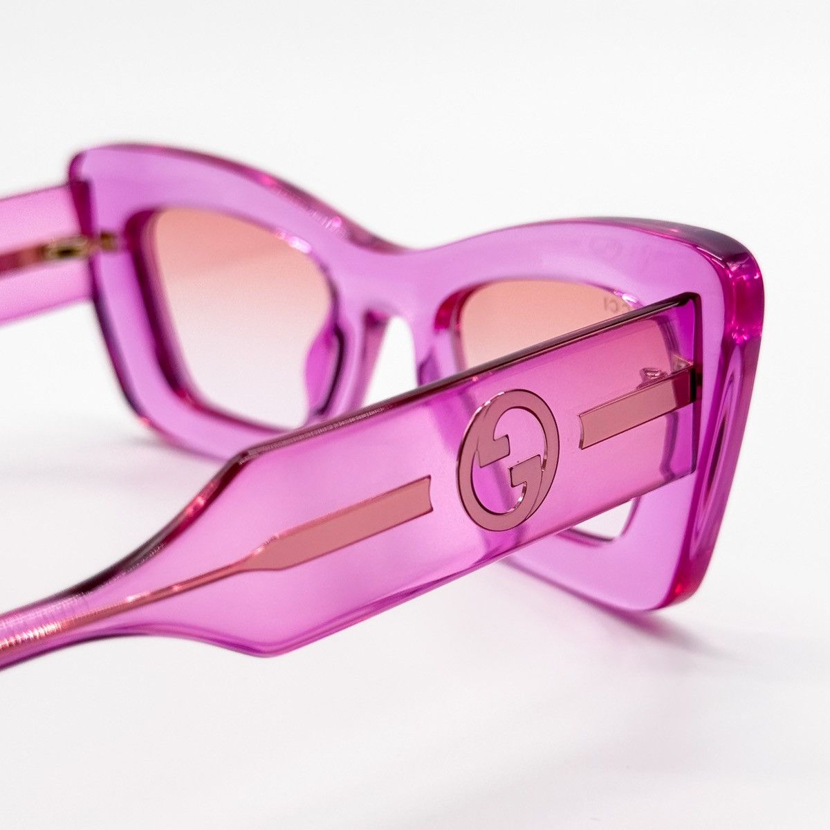 NEW GUCCI GG1552S 003 PINK BUTTERFLY WOMEN SUNGLASSES - 9