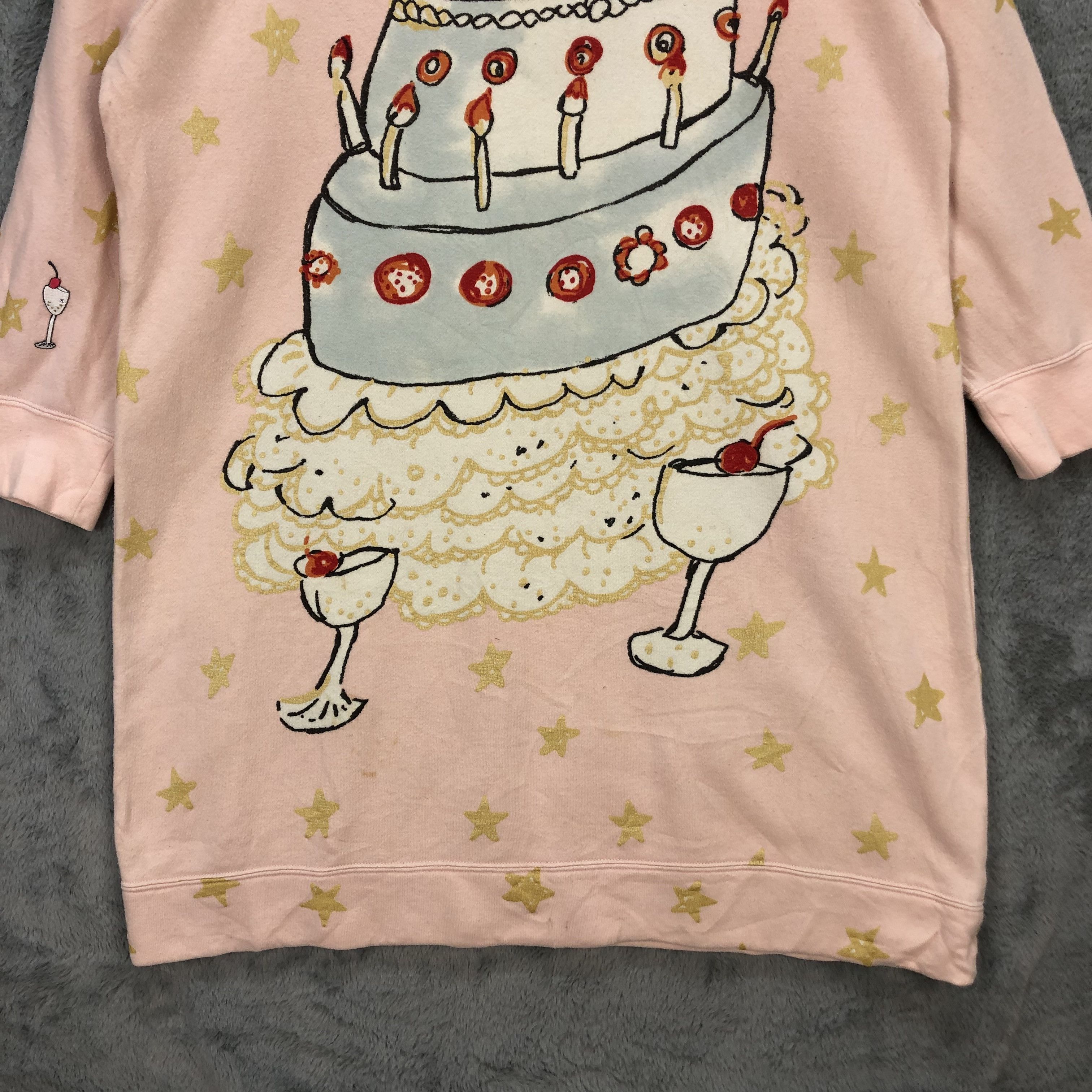 Tsumori Chisato Sleep Star Fleece Long Sweatshirts #5682-202 - 4