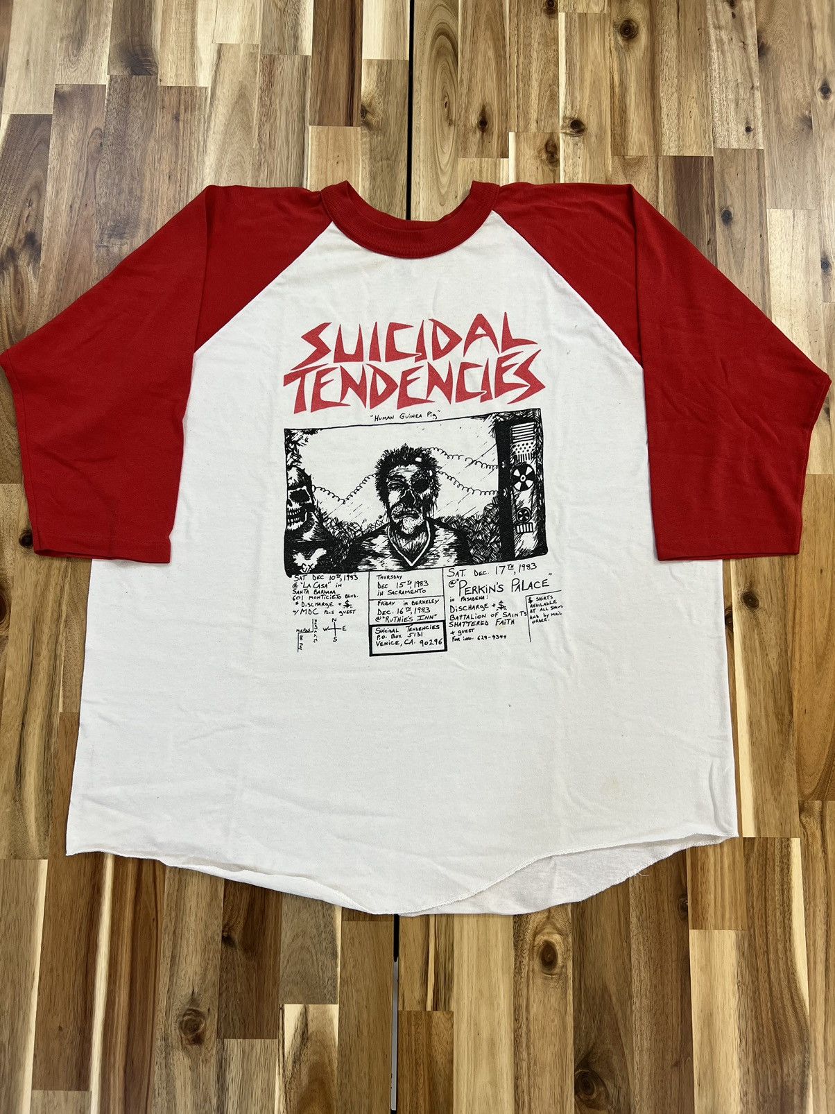 VINTAGE 1983 SUICIDAL TENDENCIES PUNK T-SHIRT - 1