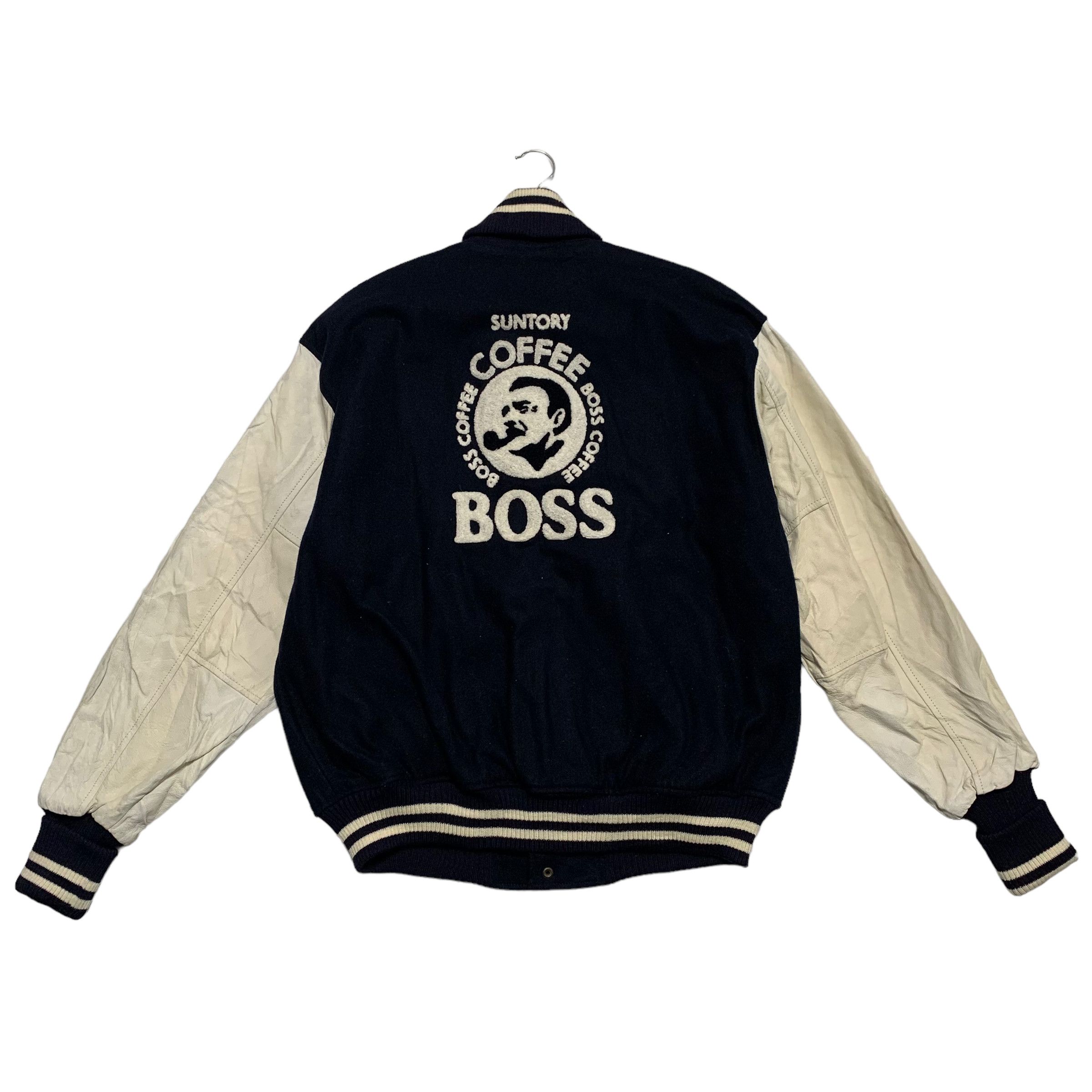 Vintage Suntory Boss Coffee Varsity Jacket - 3