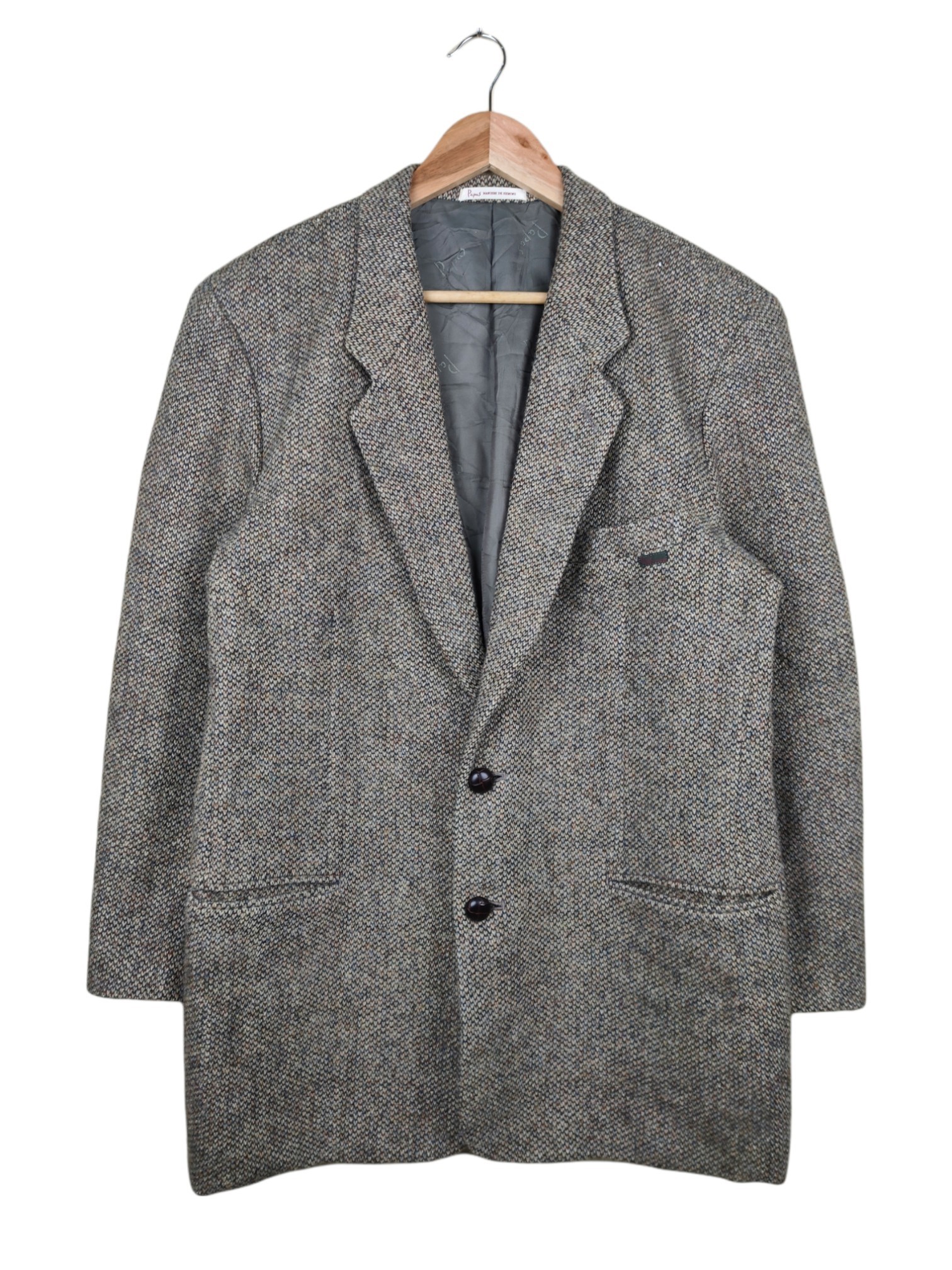 Japanese Brand - Papas x Harris Tweed Wool Blazer Coat - 1