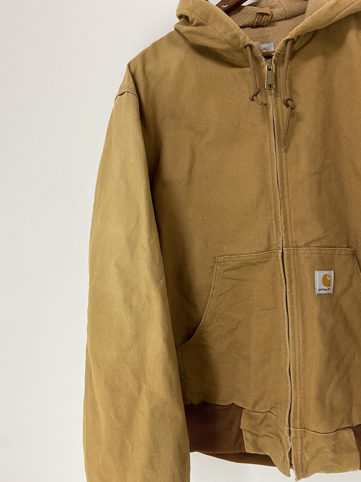 Vintage Carhartt Chore Hoodie Jacket Workwear Design - 6