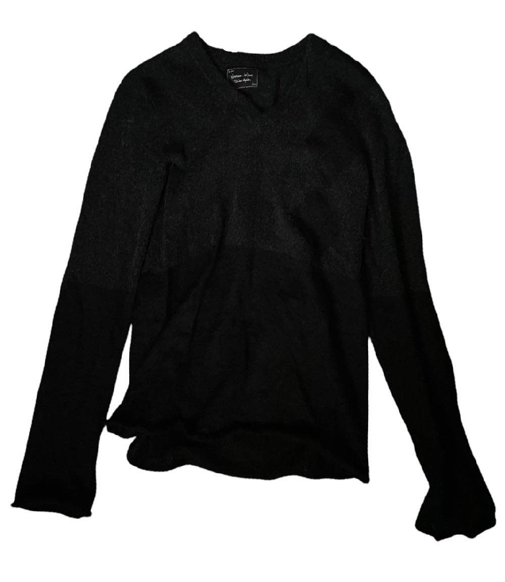 F/W06 Grunge Distressed Noir Knit Sweater - 1