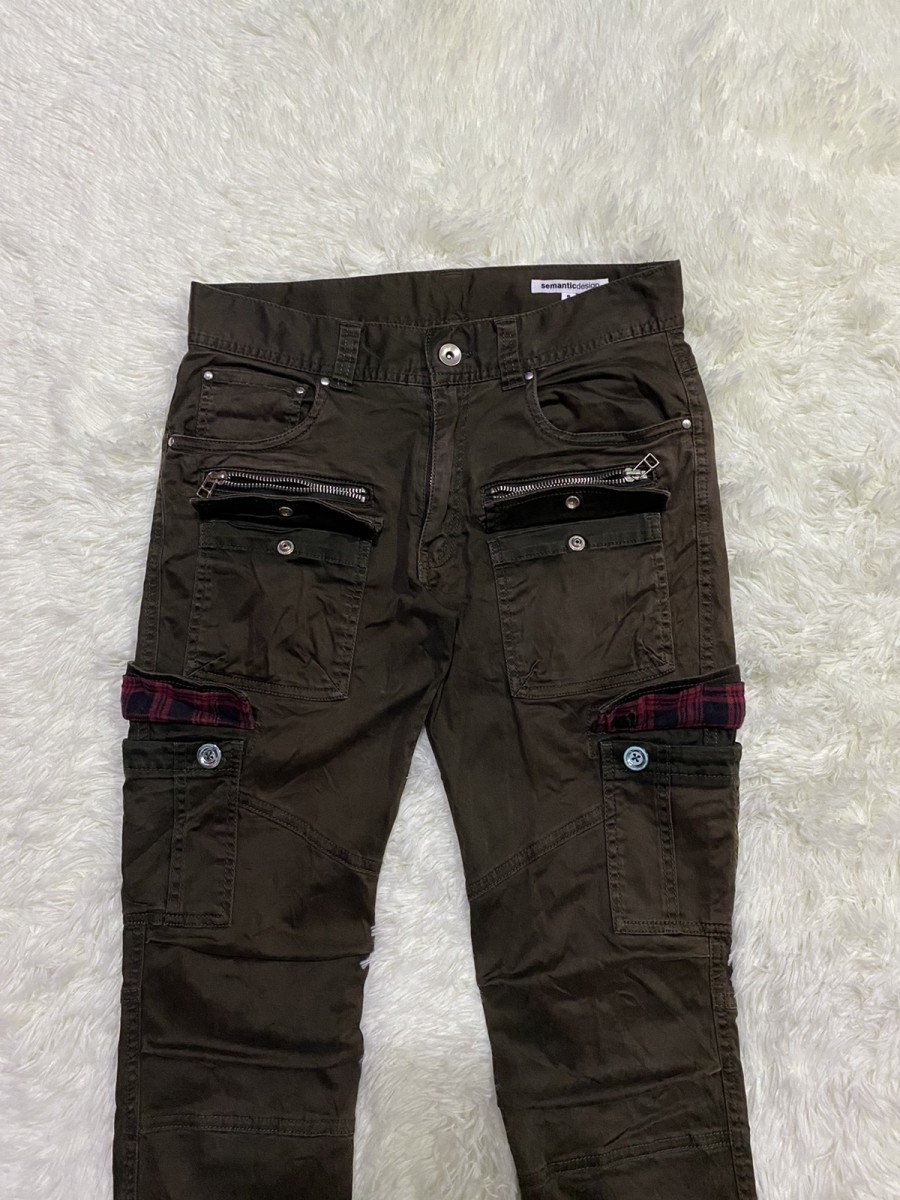 Designer - Semantic Design Multipockets Cargo Military Tactical Pants - 14