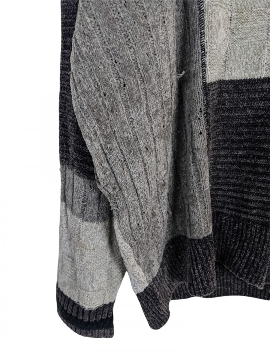 Golf Patchwork Knitwear Sweater Jacket - 6