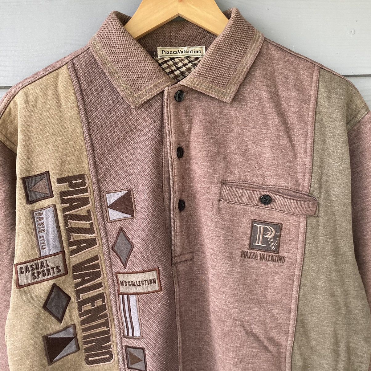 Designer - Vintage Piazza Valentino Brown Sweatshirt - 4