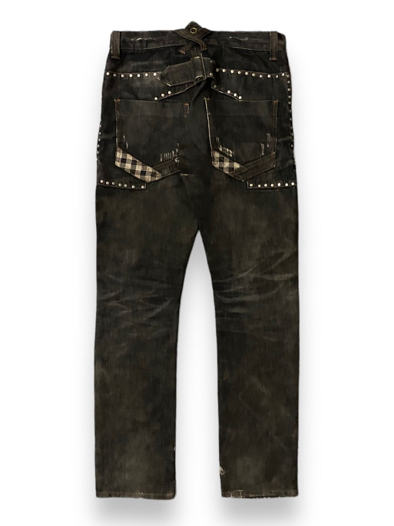 Men Jean Joneaa Emblish Jean Bondage Strap Waist Distress e' - 1