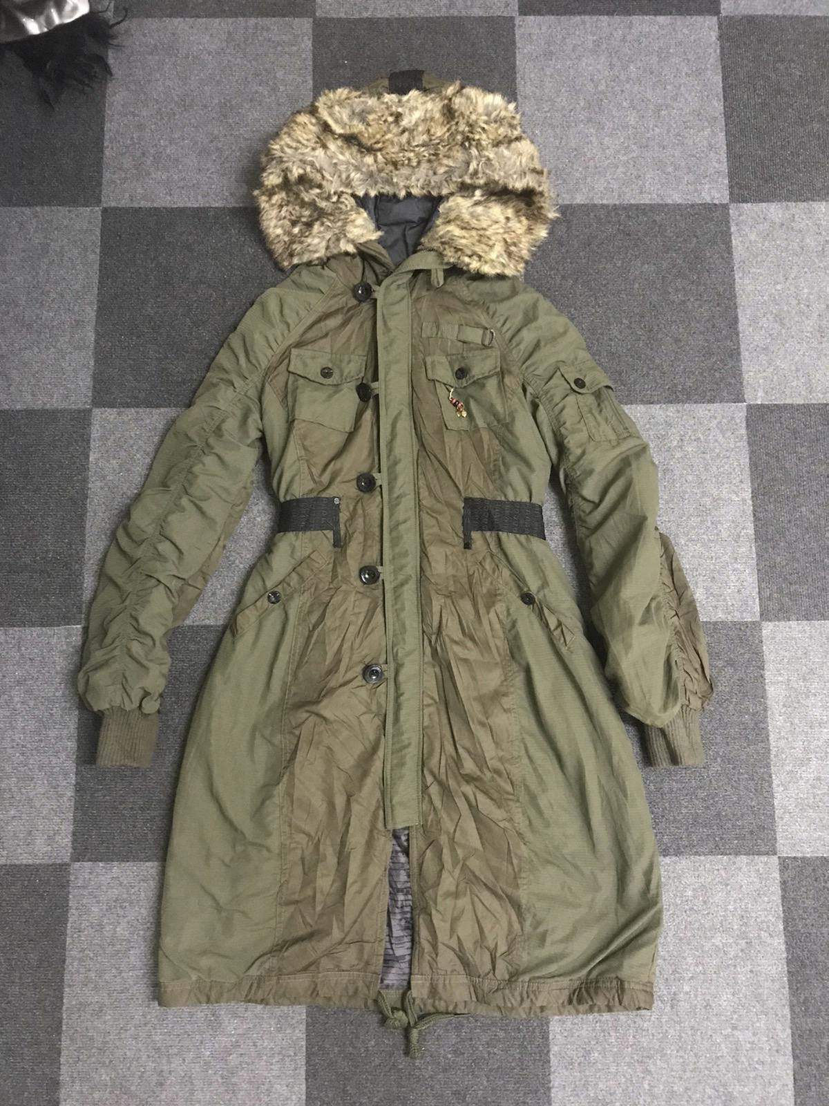 PAR7 DIESEL Italy Very Rare Archival Two Tone Military Parka - 1