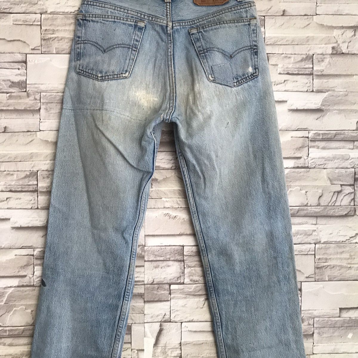 Vintage 80s Levis 501 Distressed Butler Jeans Made in USA - 15