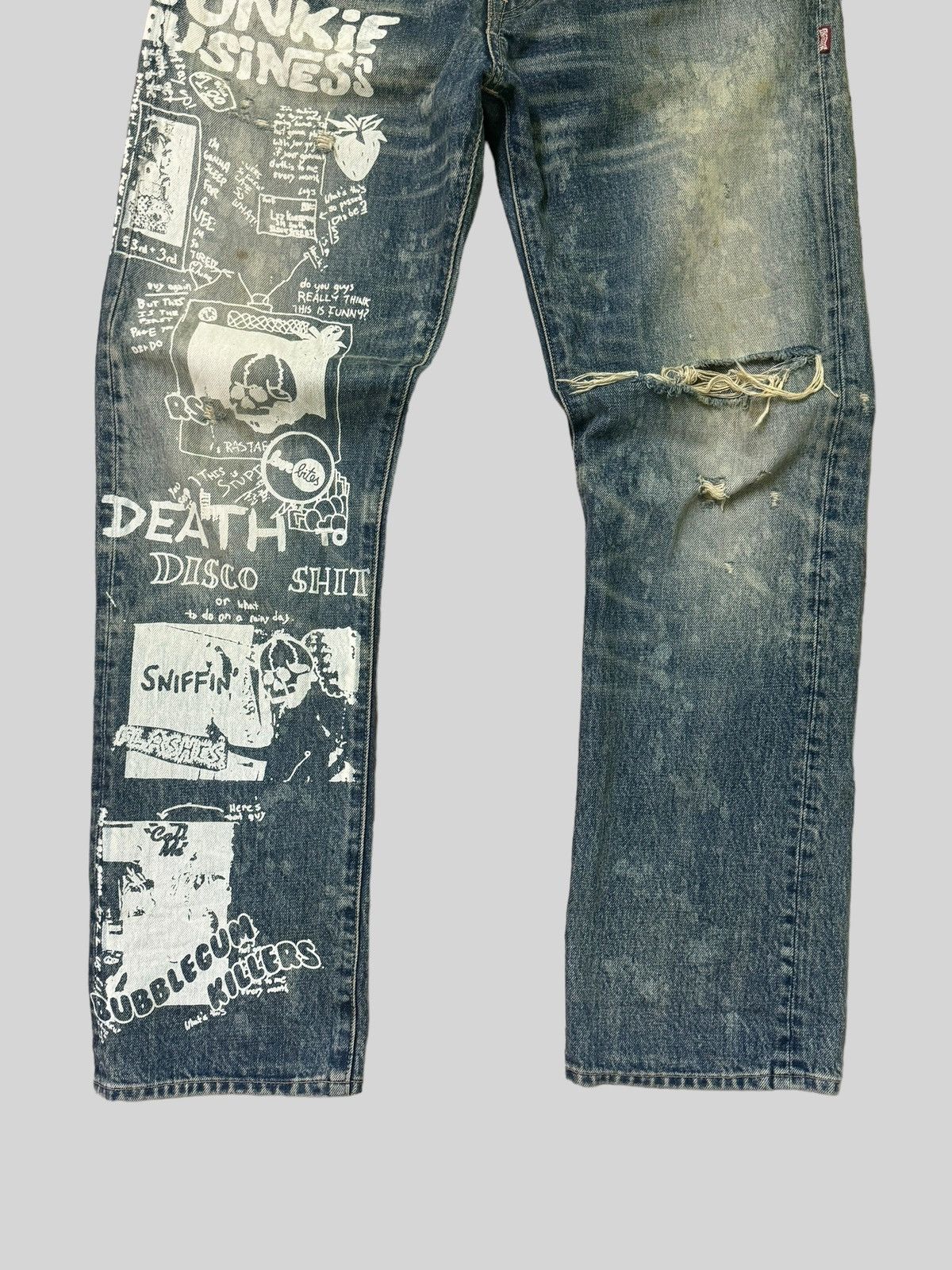 Distressed RNA INC Junkie Business Trashed Denim - 6