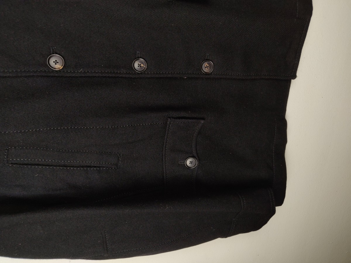 Cashmere & Wool - Wool Button Heavy Jacket Winter Season - 6